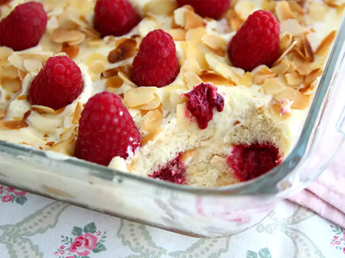 Hızlı ve kolay ahududulu tiramisu - fotoğraf 4
