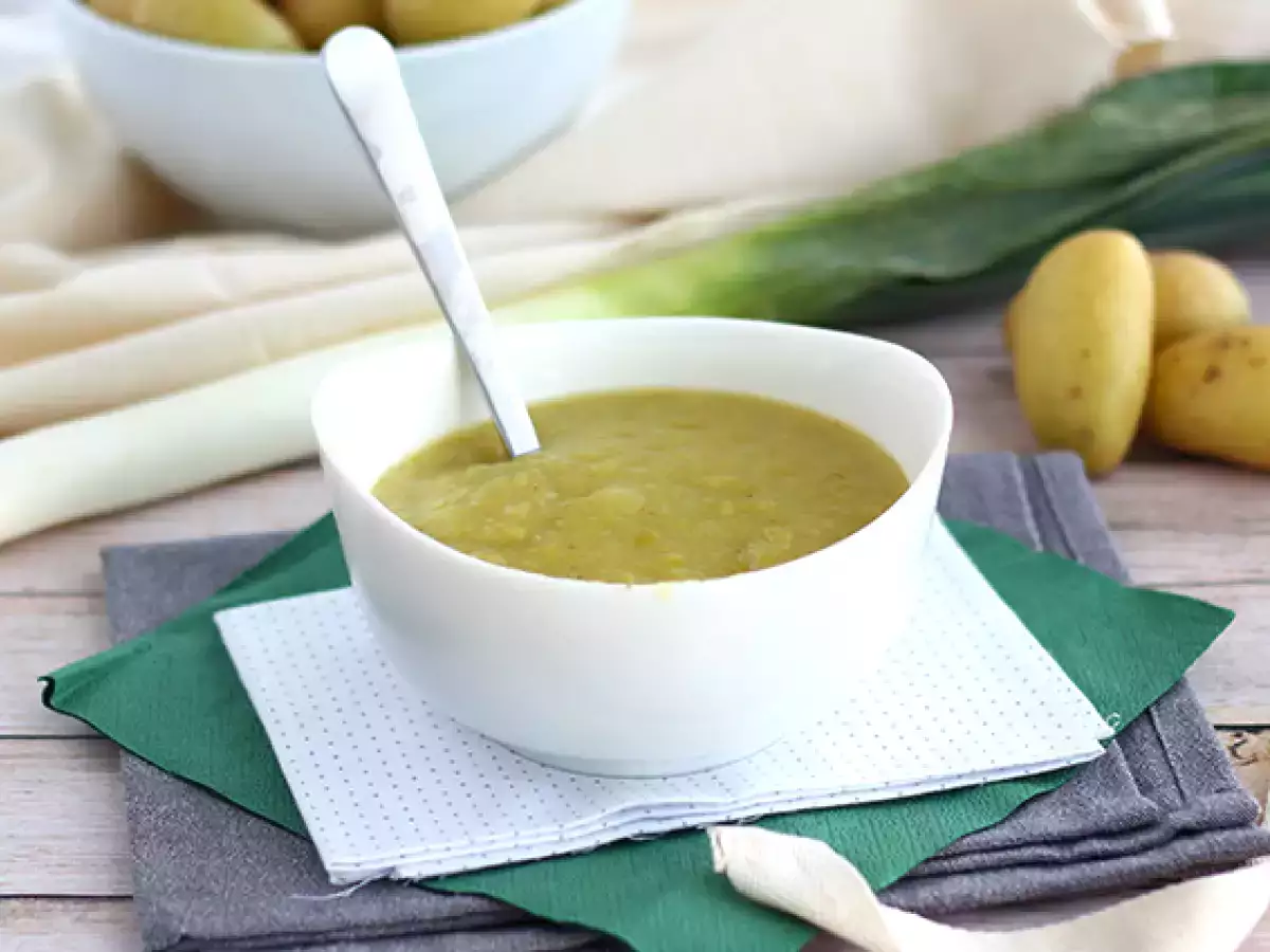 Hızlı ve kolay pırasa ve patates çorbası - fotoğraf 3