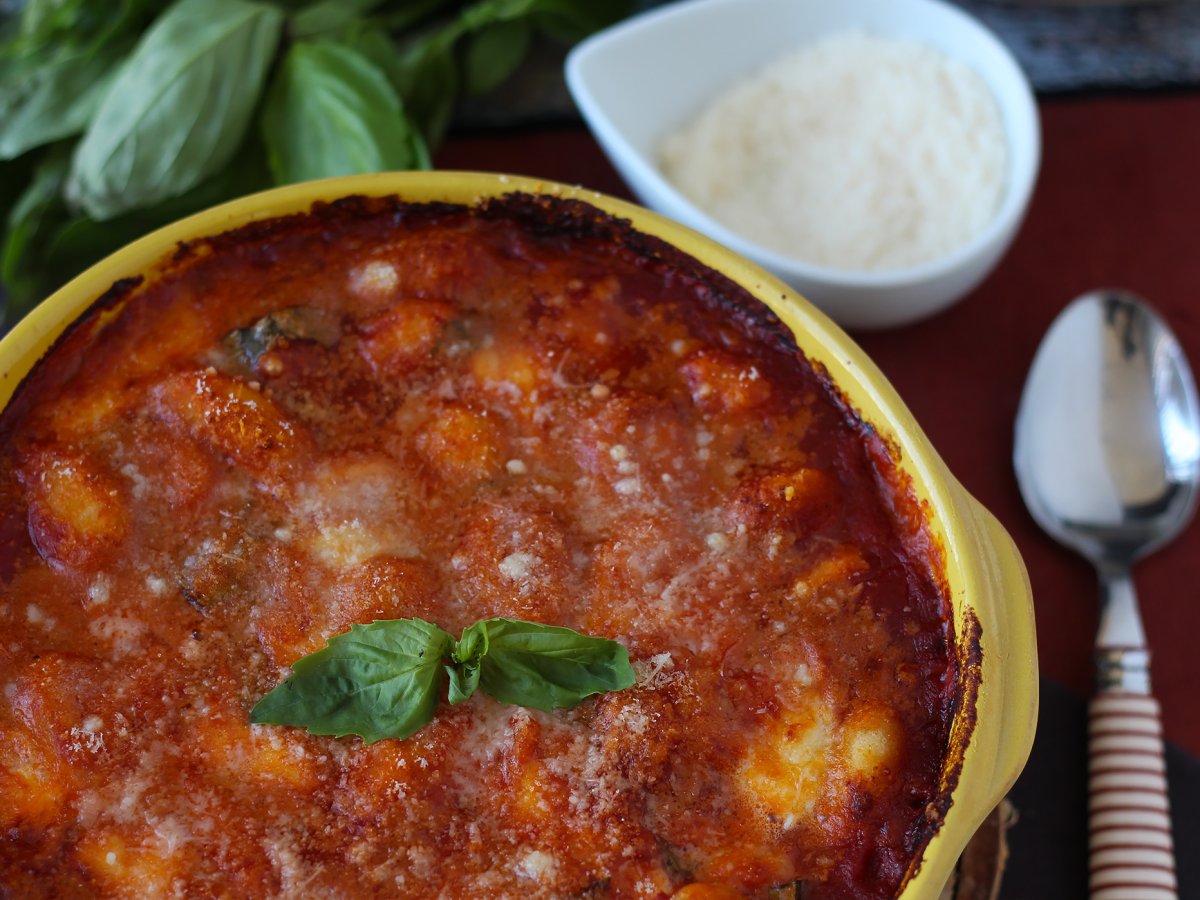 Hızlı ve rahatlatıcı domates ve mozzarella gnocchi graten - fırında gnocchi alla sorrentina - fotoğraf 3