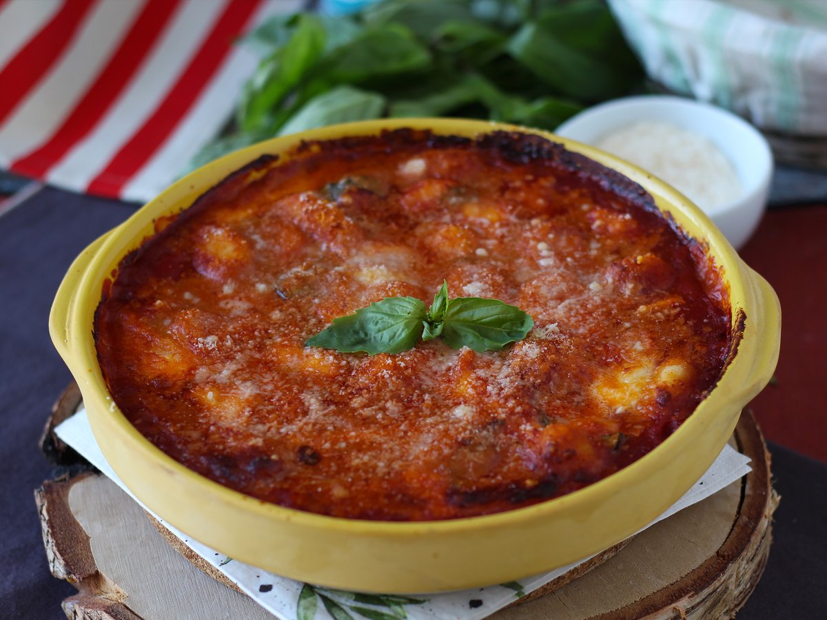 Hızlı ve rahatlatıcı domates ve mozzarella gnocchi graten - fırında gnocchi alla sorrentina - fotoğraf 4