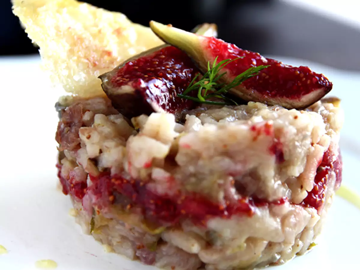 İncir, gorgonzola ve jambonlu risotto - fotoğraf 2
