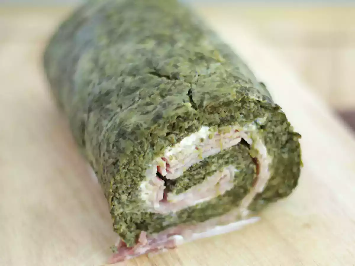 Ispanak, jambon ve fromage frais ruloları - fotoğraf 3