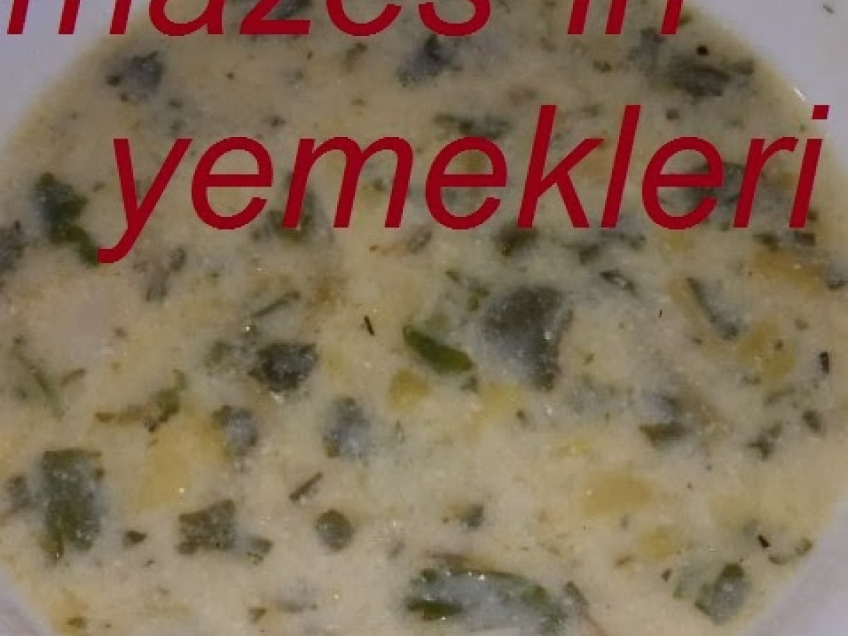 Ispanak pırasa terbiyeli çorba
