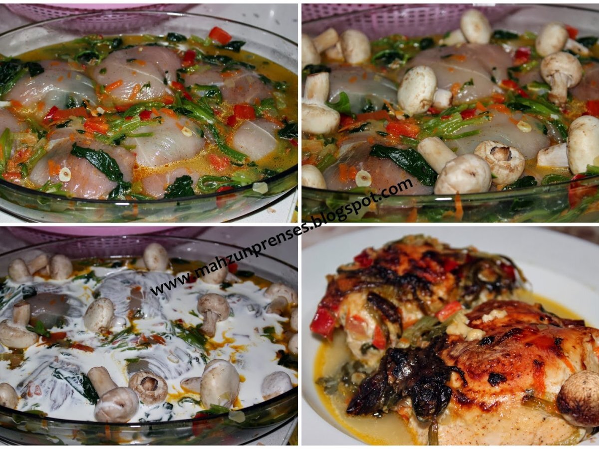 ISPANAKLI KREMALI TAVUK SARMA