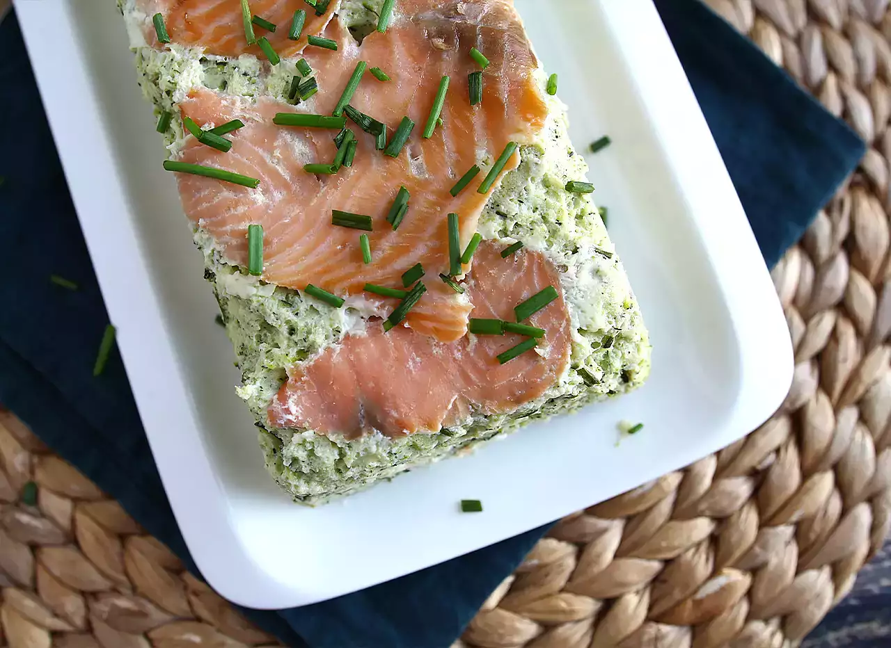 Kabak ve somon füme terrine