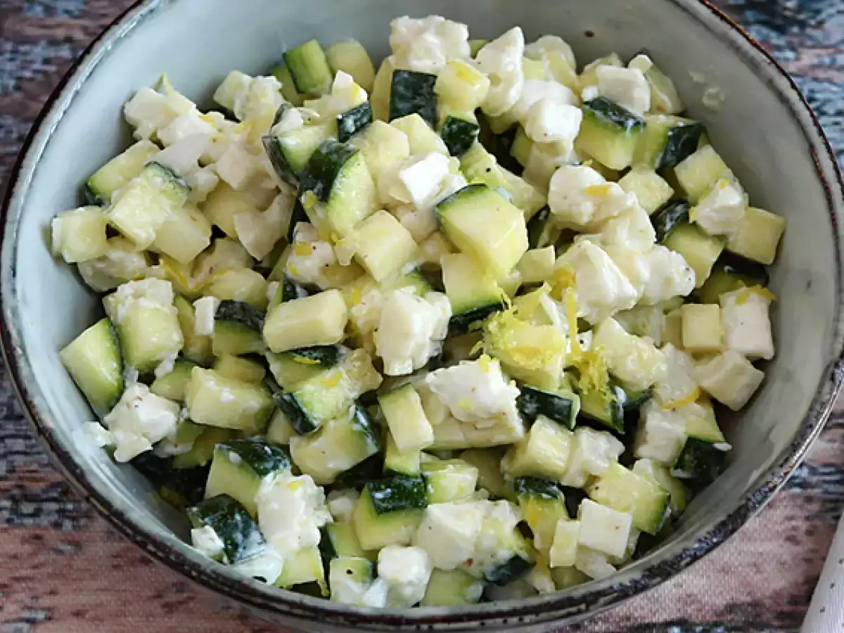 Kabaklı, Keçi Peynirli ve Limonlu Salata - fotoğraf 4