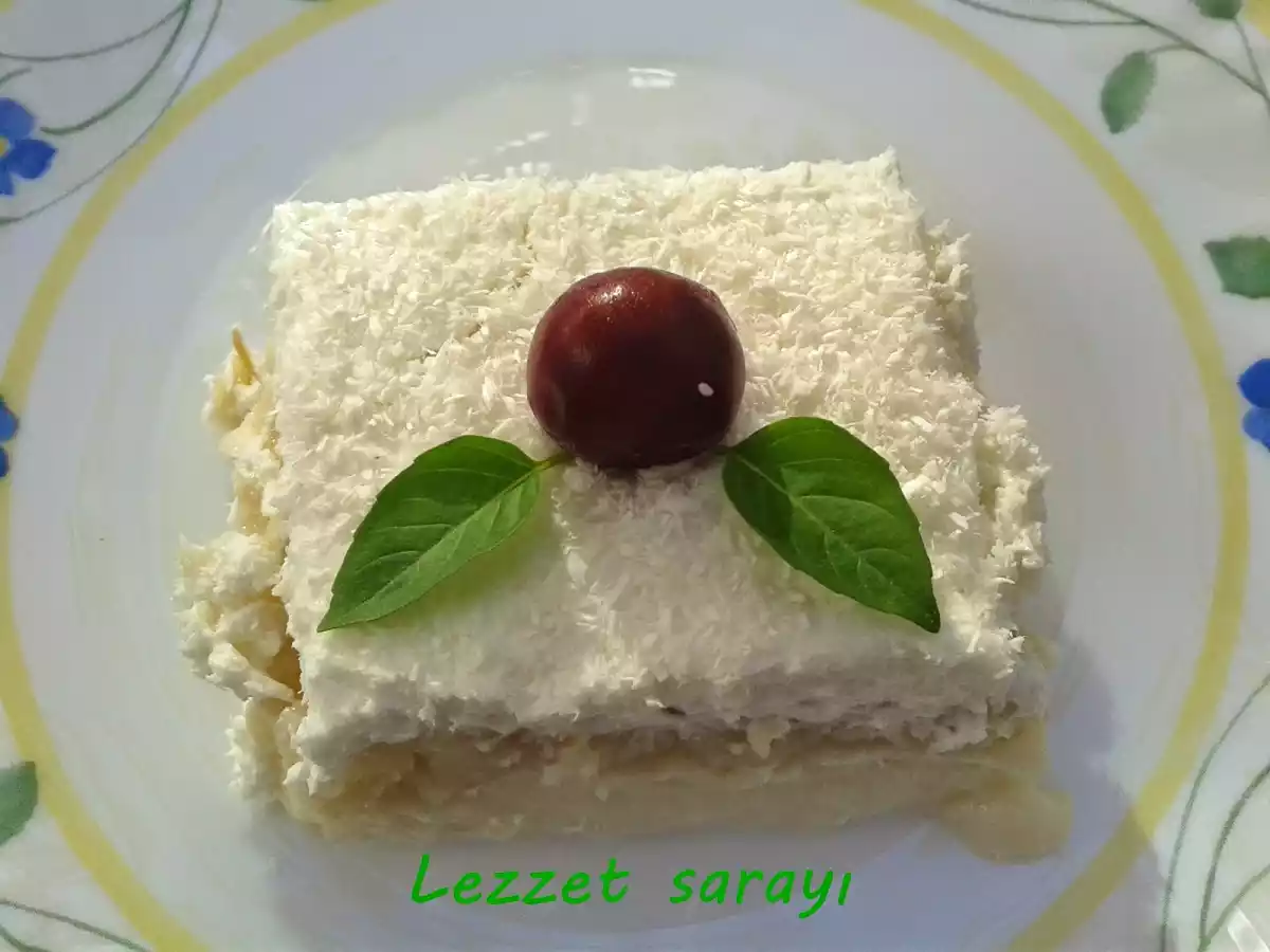 Kadayıflı Krem şantili Muhallebili tatlı