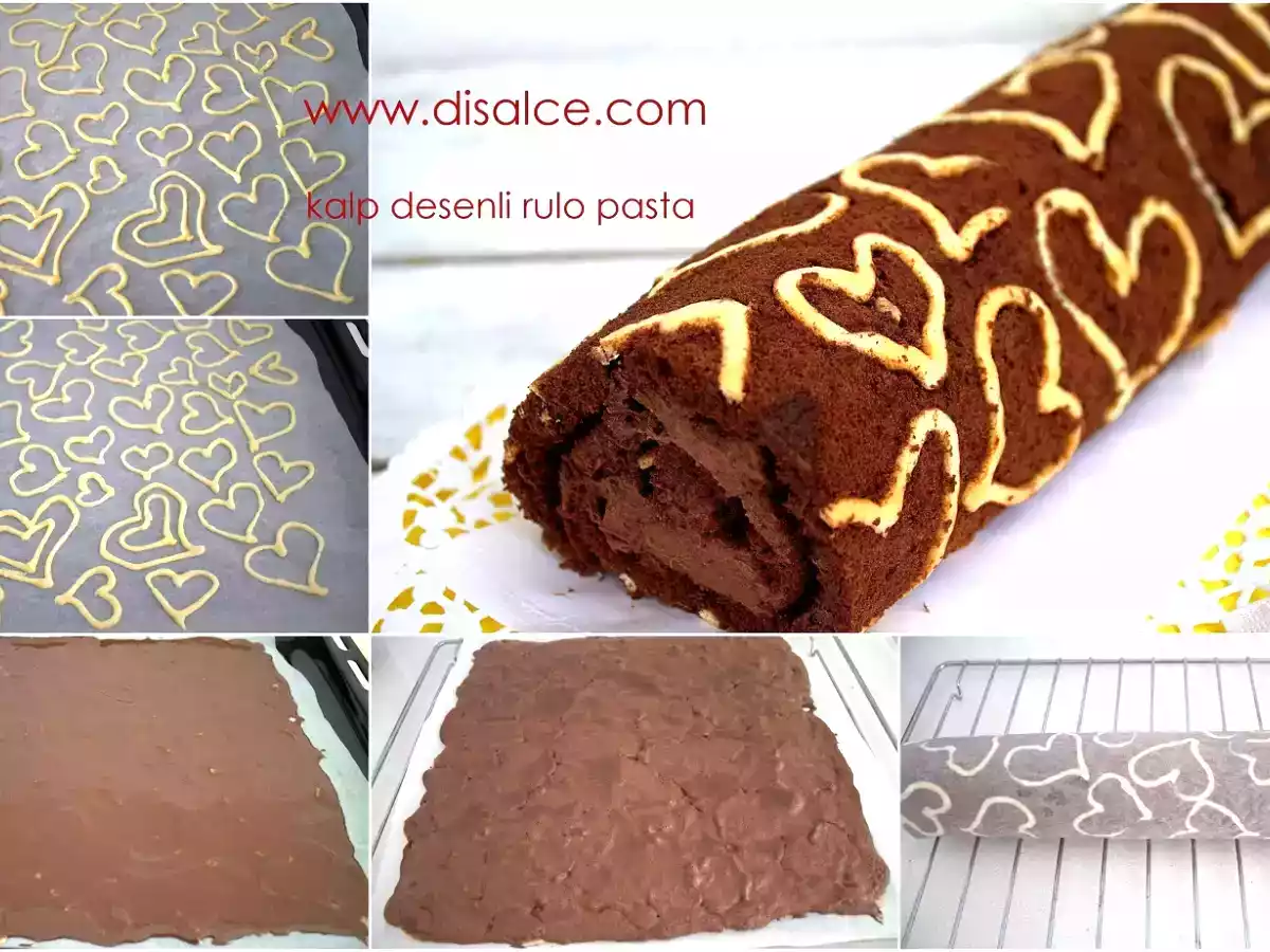 KALP DESENLİ RULO PASTA - fotoğraf 2