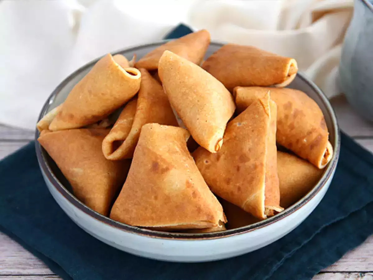 Karamelize Elmalı Pancake Samoussas - fotoğraf 2
