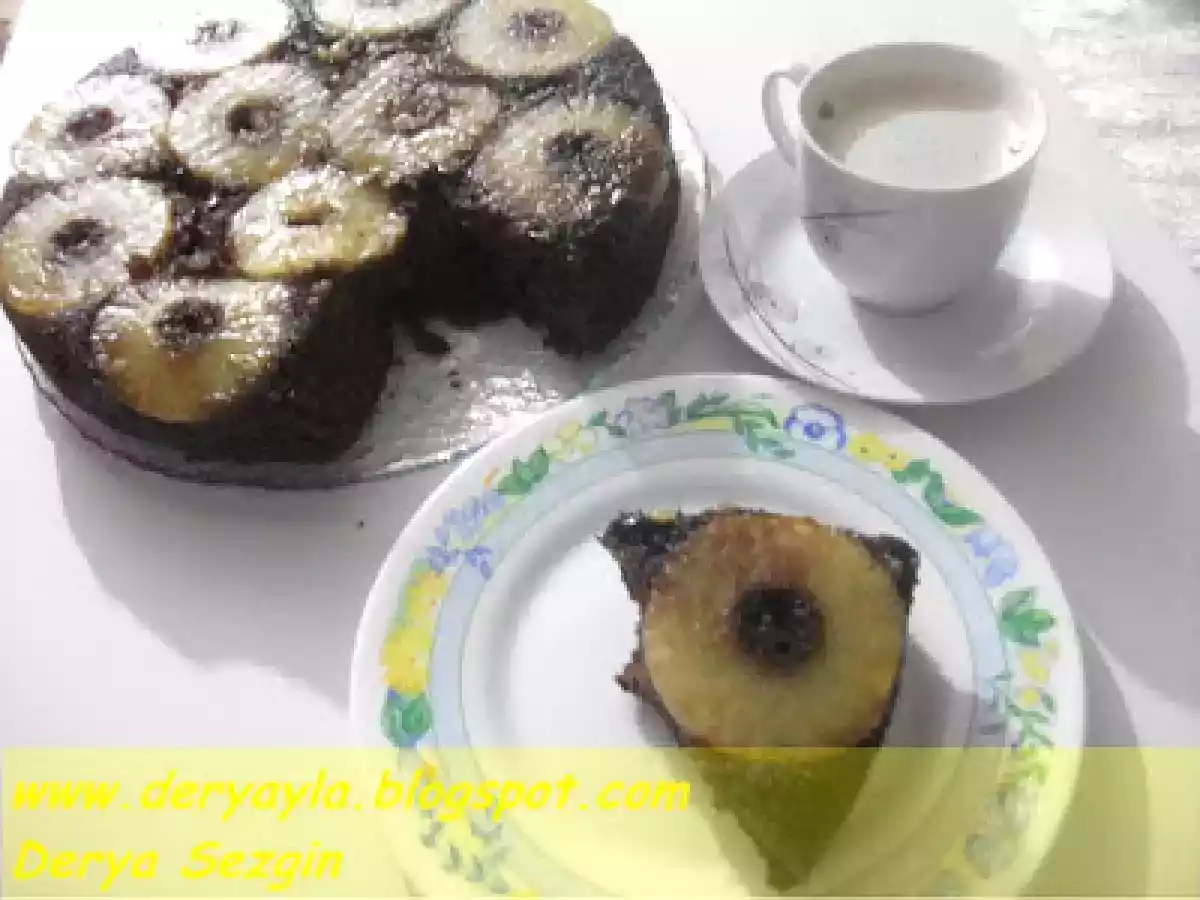 Karamelli Ananaslı Kek - fotoğraf 2