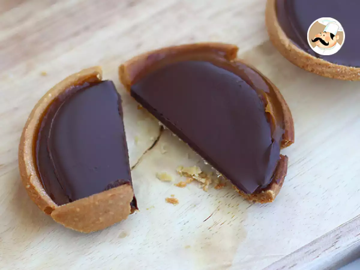 Karamelli Çikolatalı Mini Tart Tarifi - fotoğraf 3