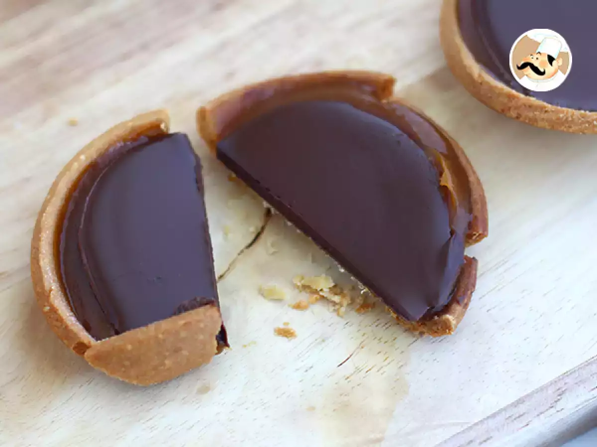 Karamelli ve çikolatalı tartöletler - fotoğraf 3