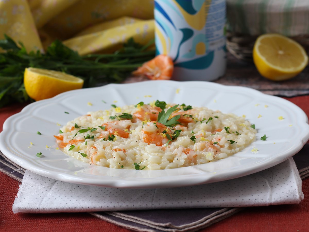 Karides ve limonlu risotto, zarif ve kolay bir ilk yemek - fotoğraf 5