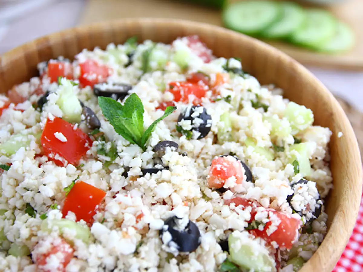 Karnabaharlı %100 sebzeli tabule - fotoğraf 3
