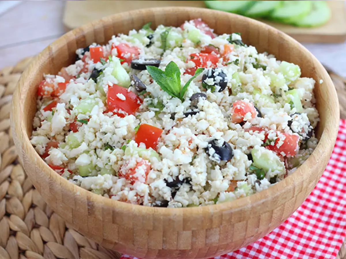 Karnabaharlı %100 sebzeli tabule - fotoğraf 4
