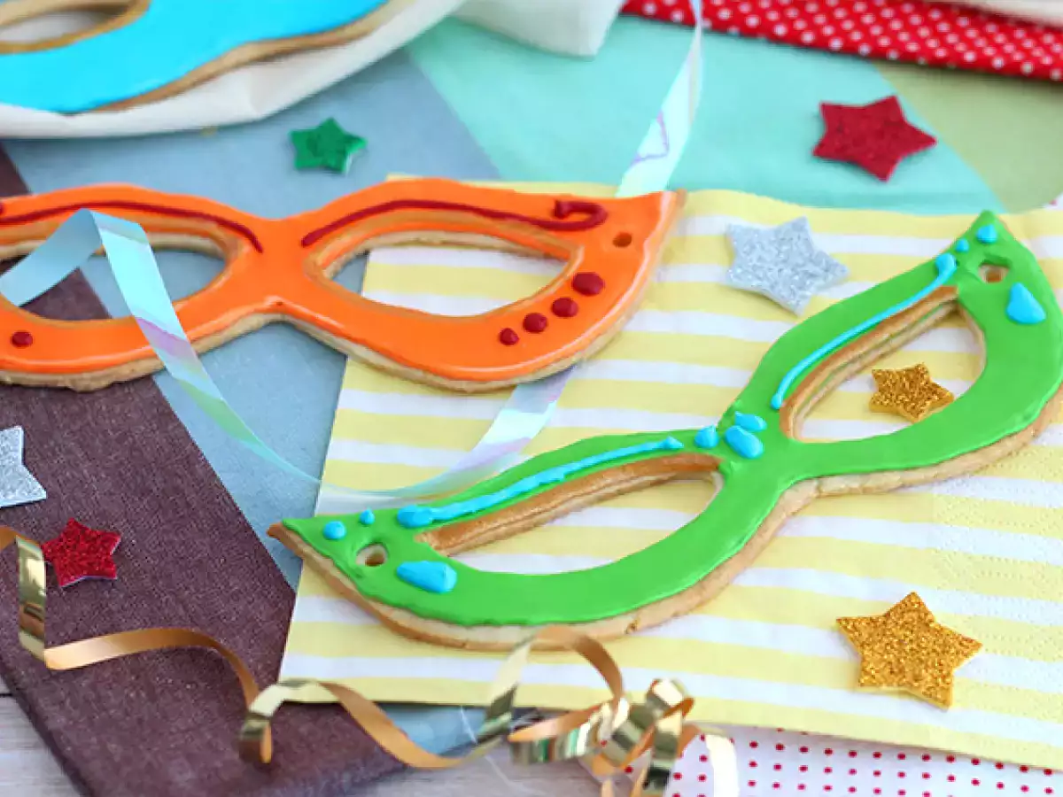 Karnaval kurabiye maskeleri - fotoğraf 3