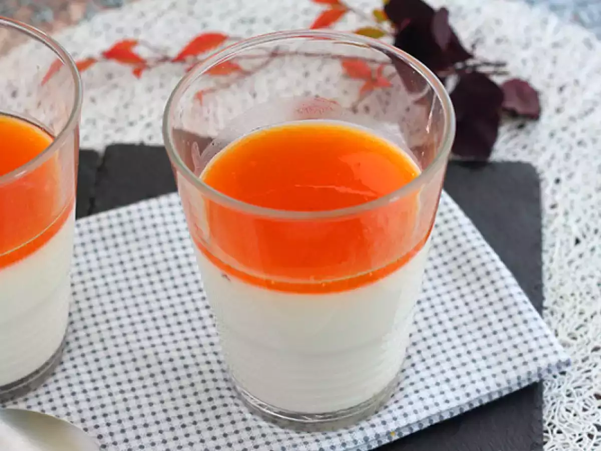 Kayısı coulisli vanilyalı panna cotta - fotoğraf 3