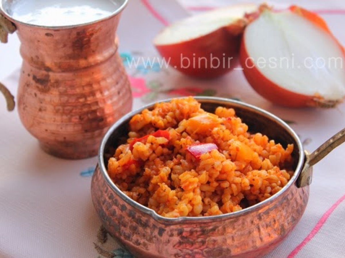 Kaymaklı, İki Biberli Bulgur Pilavı
