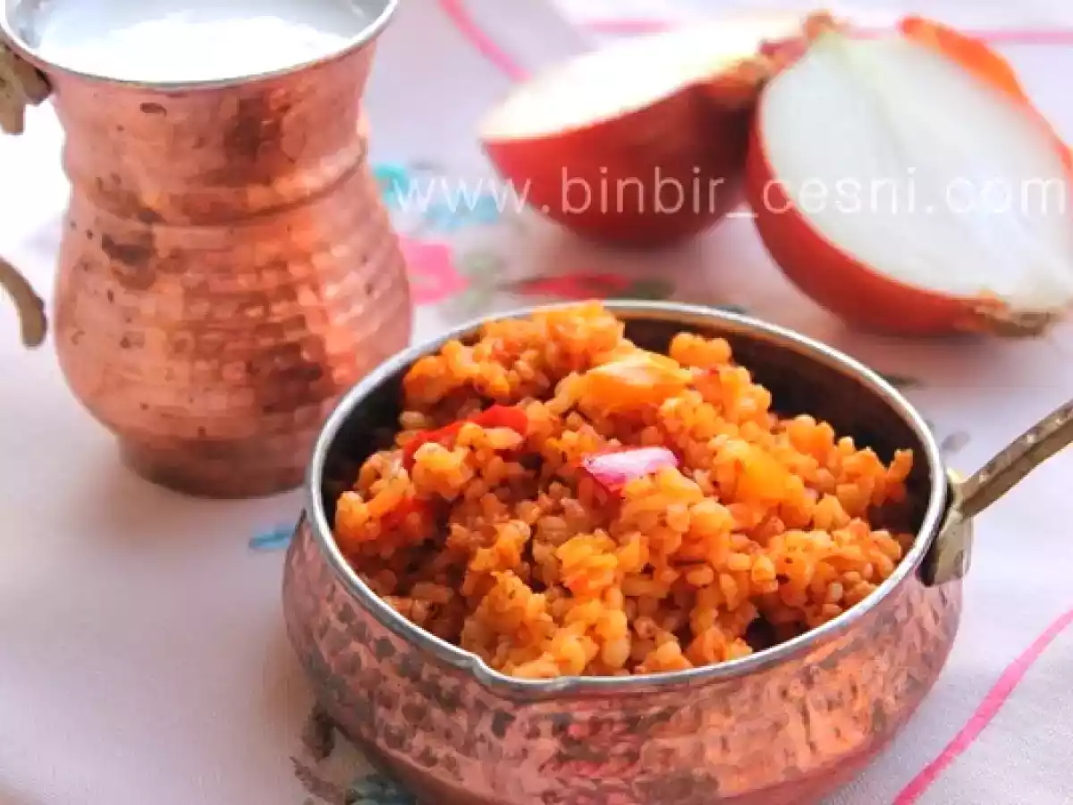 Kaymaklı, İki Biberli Bulgur Pilavı