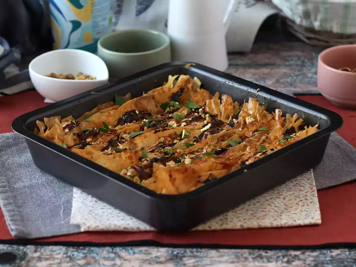 Keçi peynirli ve ballı tuzlu kırışık kek - fotoğraf 5