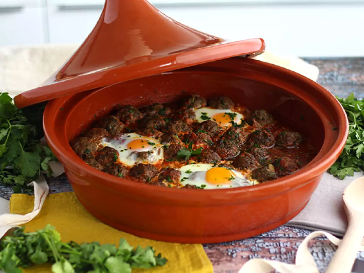 Kefta tajini (baharatlı ve taze otlu kıyma köfteleri) - fotoğraf 2