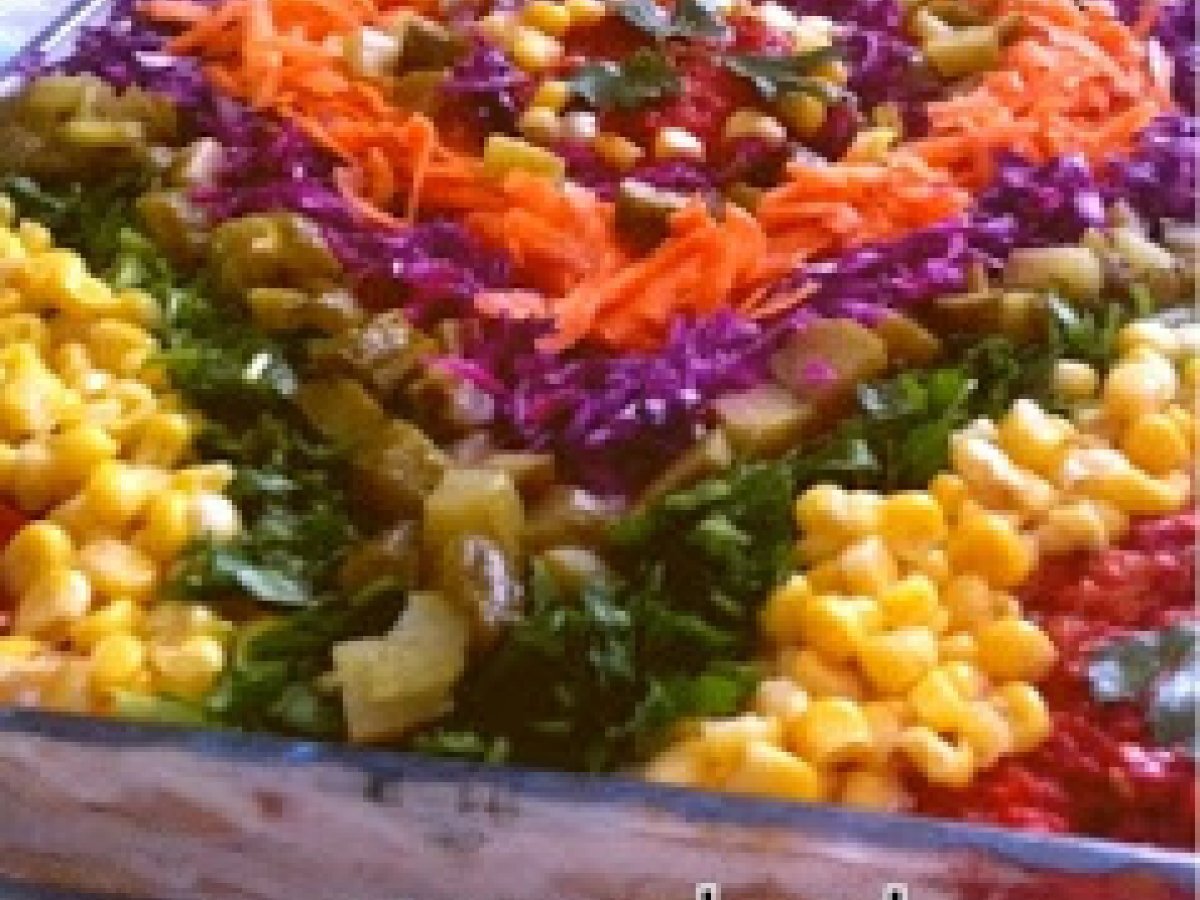 Kilim desenli salata