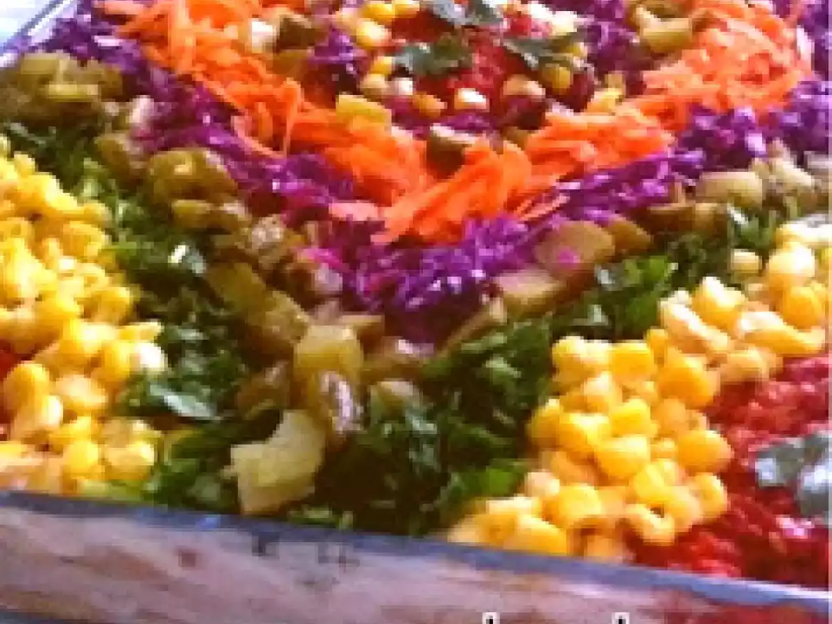 Kilim desenli salata
