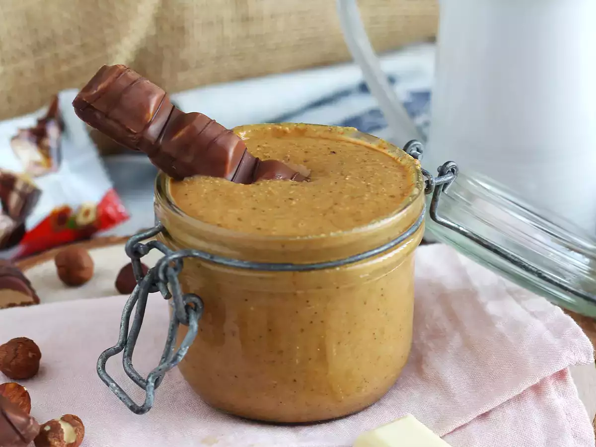 Kinder Bueno aromalı sürülebilir krema – sadece 2 malzemeyle - fotoğraf 4