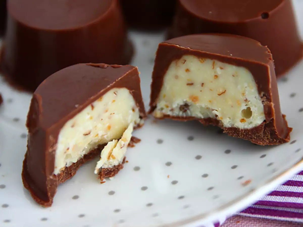 Kinder Schoko-Bons Tarzında Ev Yapımı Çikolatalar - fotoğraf 3