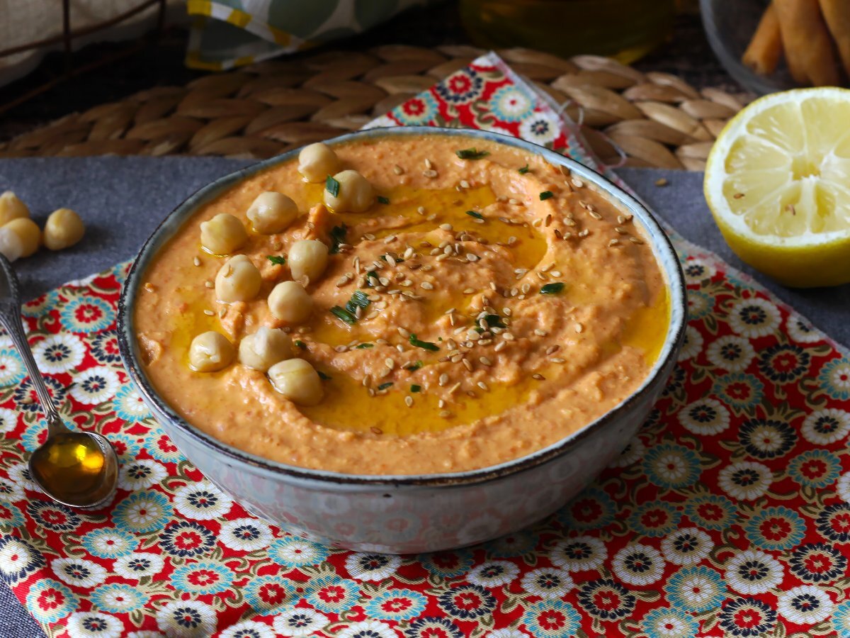 Kırmızı biberli humus - fotoğraf 5