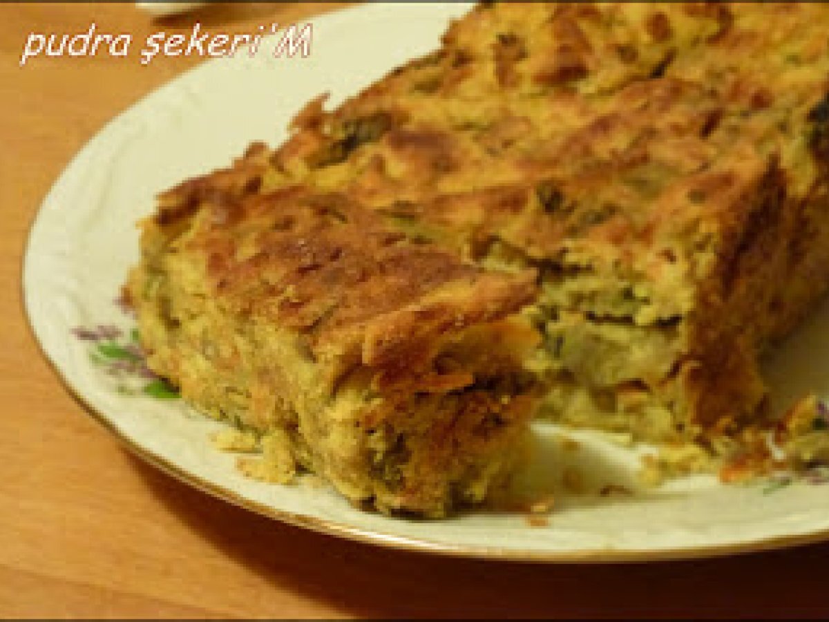 Kırmızı Mercimekli Mantarlı Kek