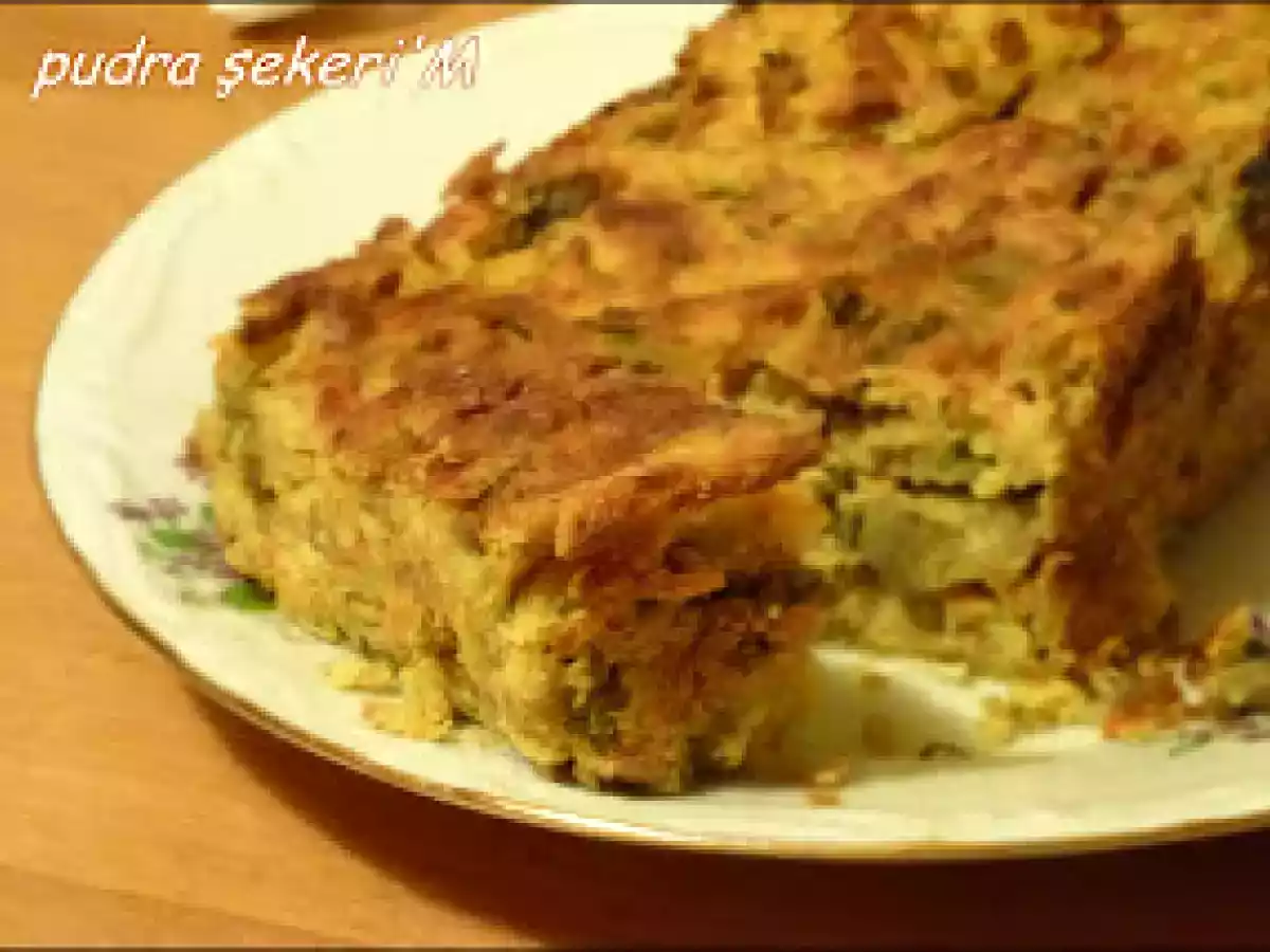 Kırmızı Mercimekli Mantarlı Kek