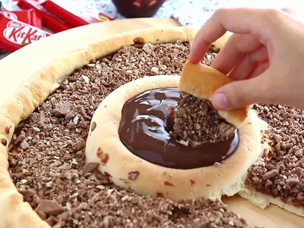 Kit Kat ve Yoğurtlu Pizza Çikolatalı Danette - fotoğraf 2