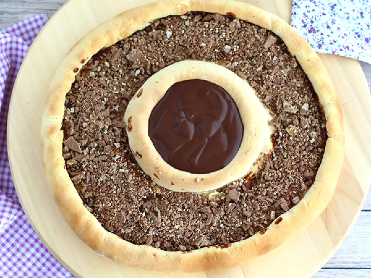 Kit Kat ve Yoğurtlu Pizza Çikolatalı Danette - fotoğraf 3