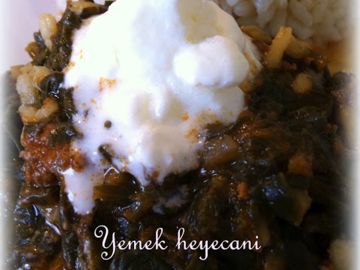 Kıymalı ıspanak yemeĝi