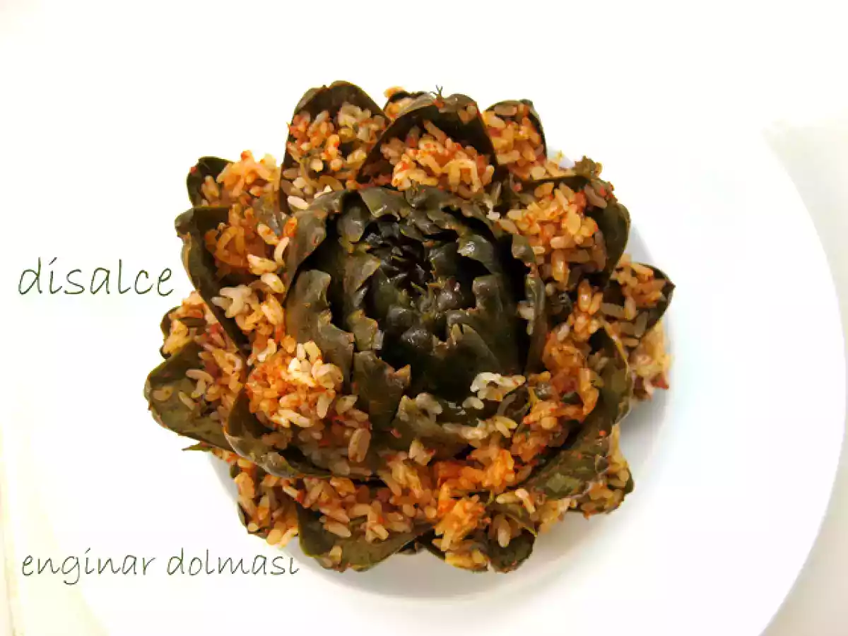 KIYMALI ZEYTİNYAĞLI ENGİNAR DOLMASI - fotoğraf 2