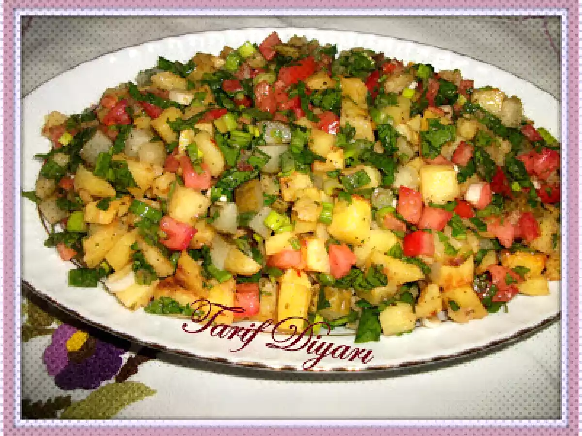 KIZARMIŞ PATATES SALATASI