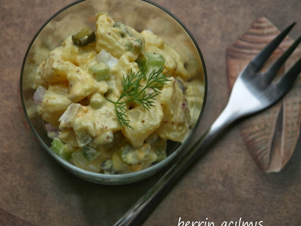 Klasik patates salatasi