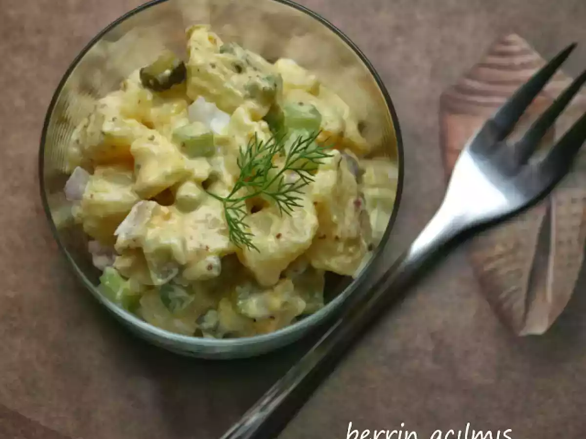 Klasik patates salatasi