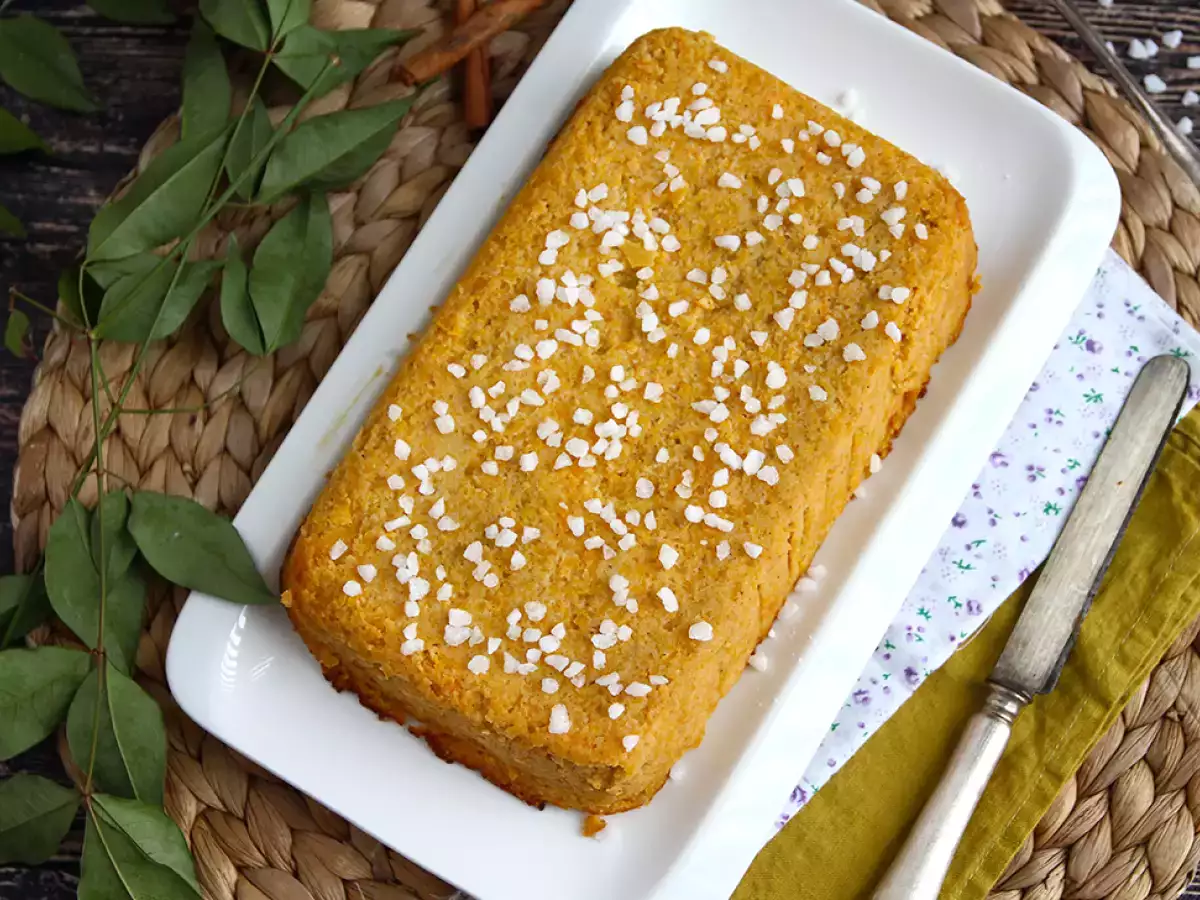 Kolay balkabaklı Hindistan cevizli kek - fotoğraf 3