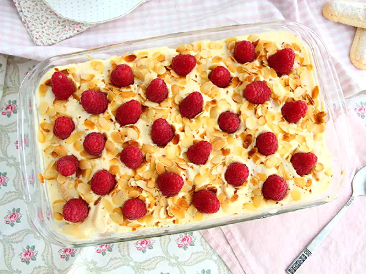 Kolay ve hızlı ahududulu tiramisu - fotoğraf 2