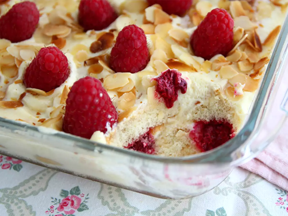 Kolay ve hızlı ahududulu tiramisu - fotoğraf 4
