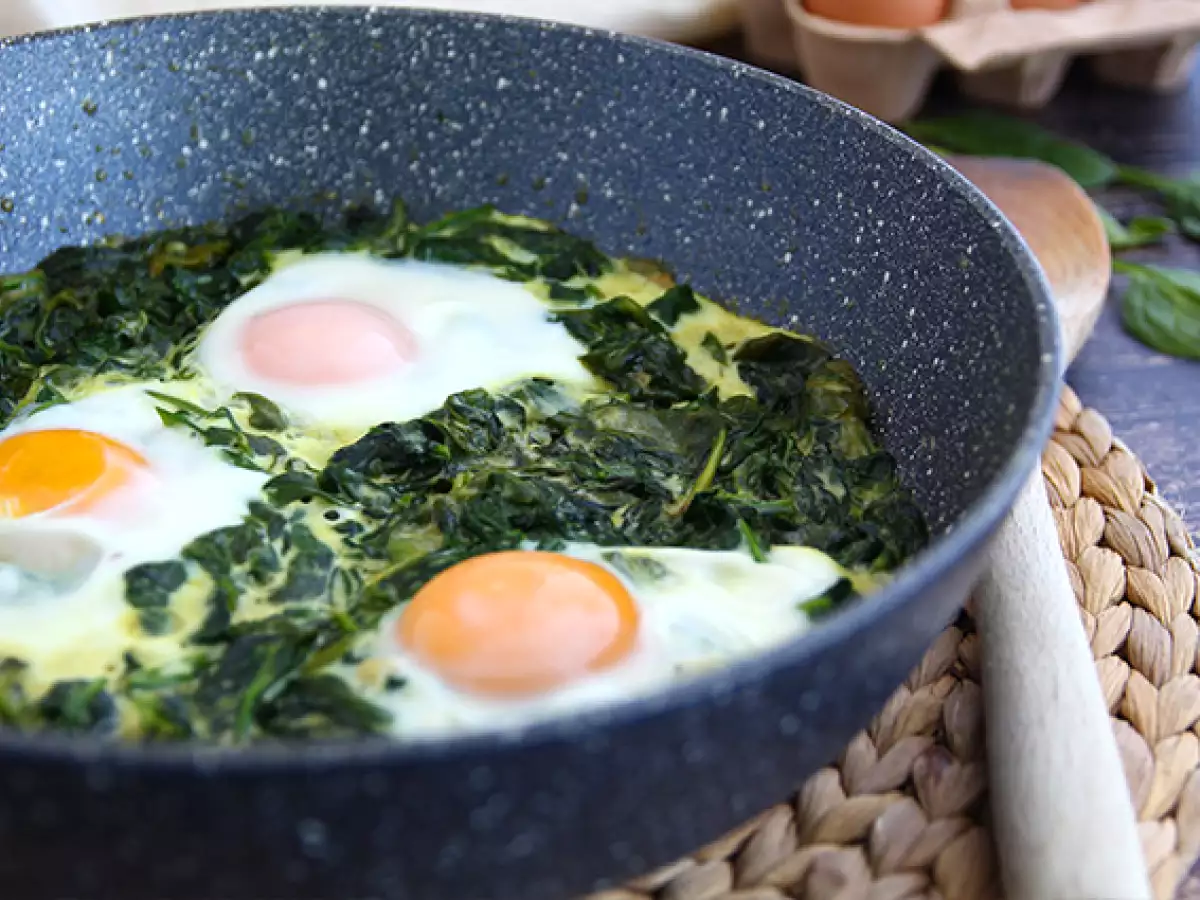 Kremalı Ispanaklı Yumurta - fotoğraf 4