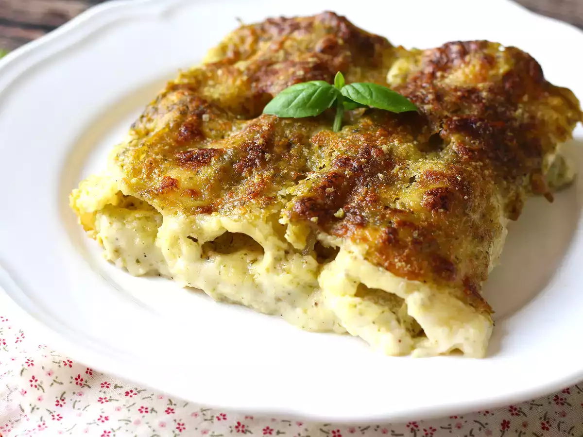 Kremalı pesto cannelloni au gratin: kolay ve lezzetli tarif - fotoğraf 6