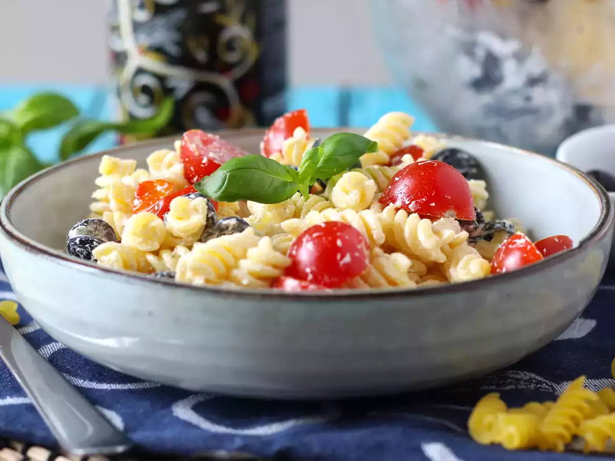 Kremalı soğuk makarna, 10 dakikadan kısa sürede hazır! - fotoğraf 3