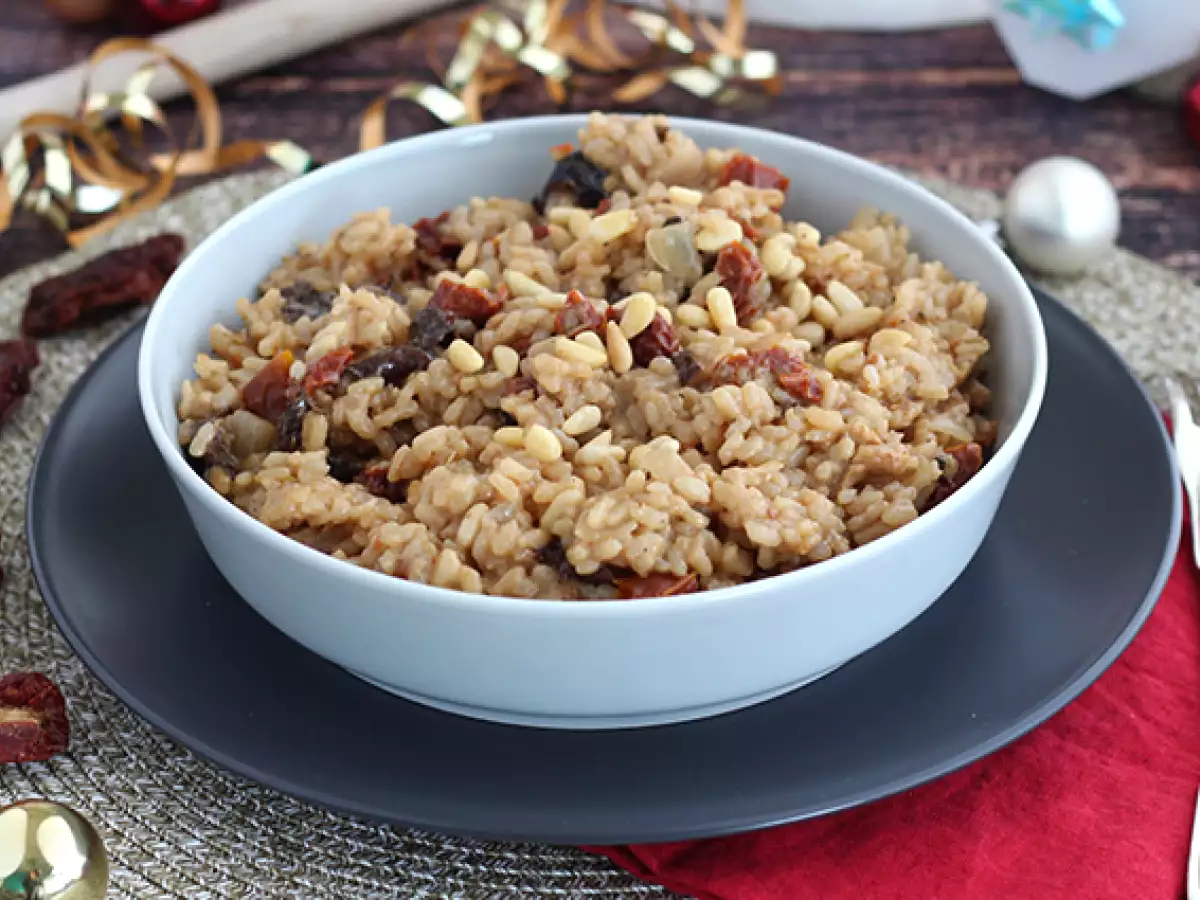 Kurutulmuş Mantarlı ve Domatesli Risotto Seti - fotoğraf 2