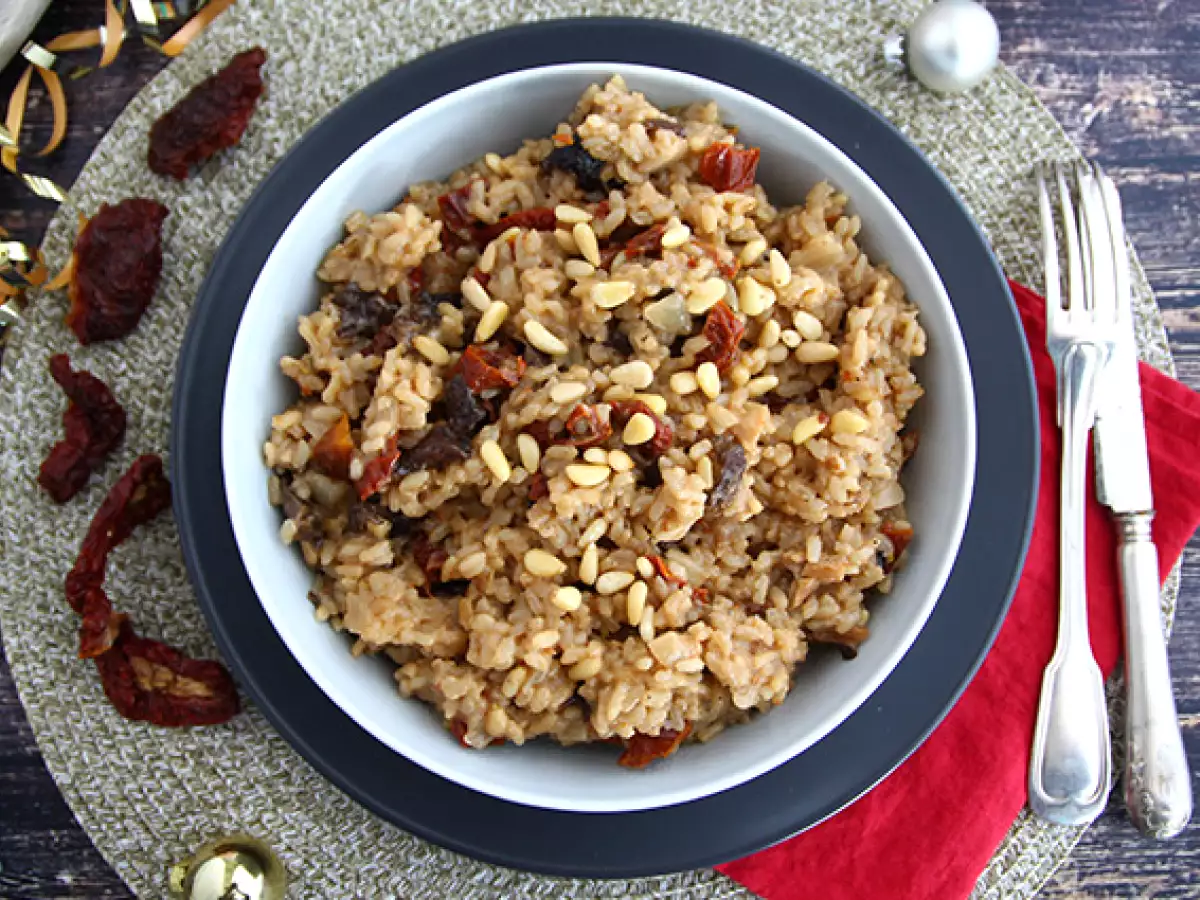Kurutulmuş Mantarlı ve Domatesli Risotto Seti - fotoğraf 4