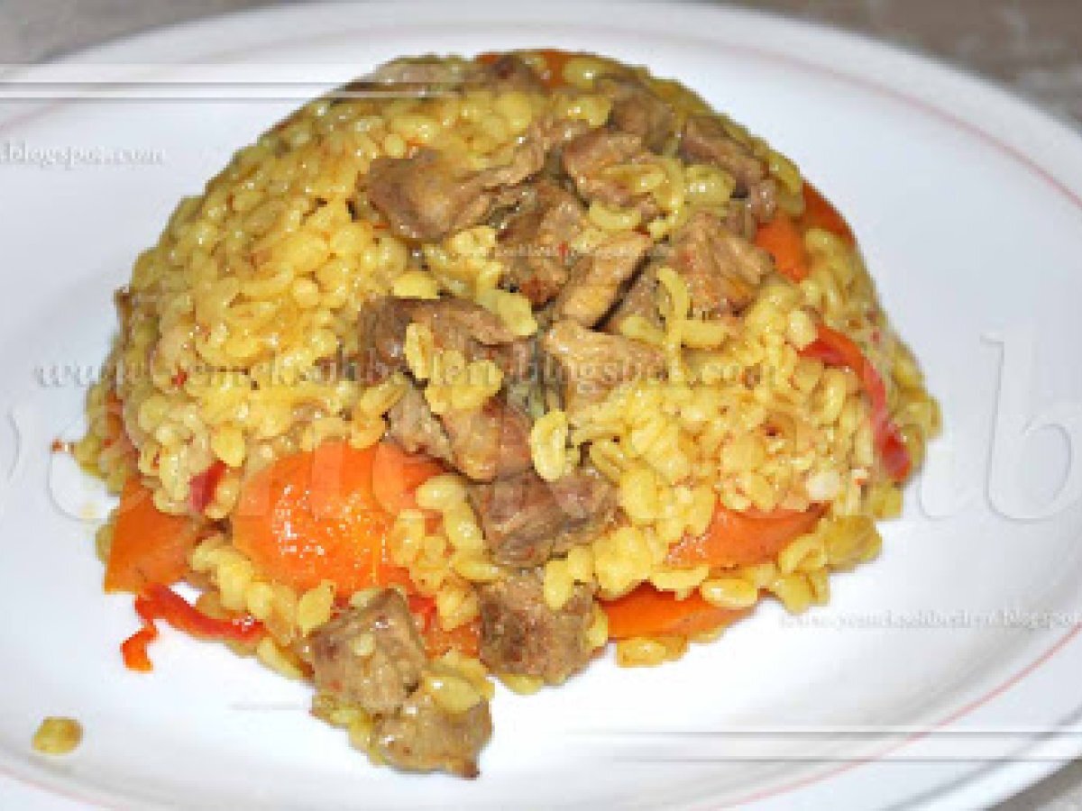 Kuşbaşı Etli Havuçlu Bulgur Pilavı...