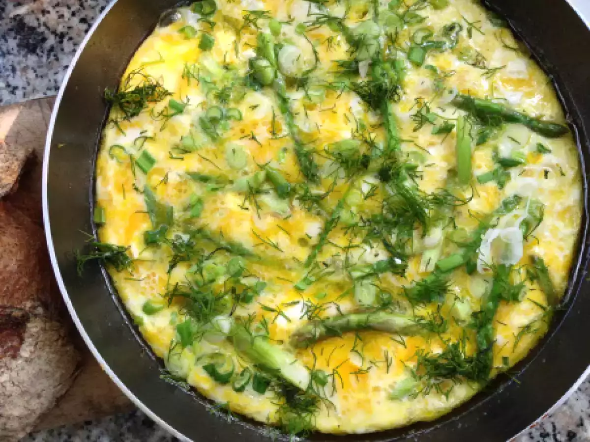 Kuşkonmazlı frittata - fotoğraf 2