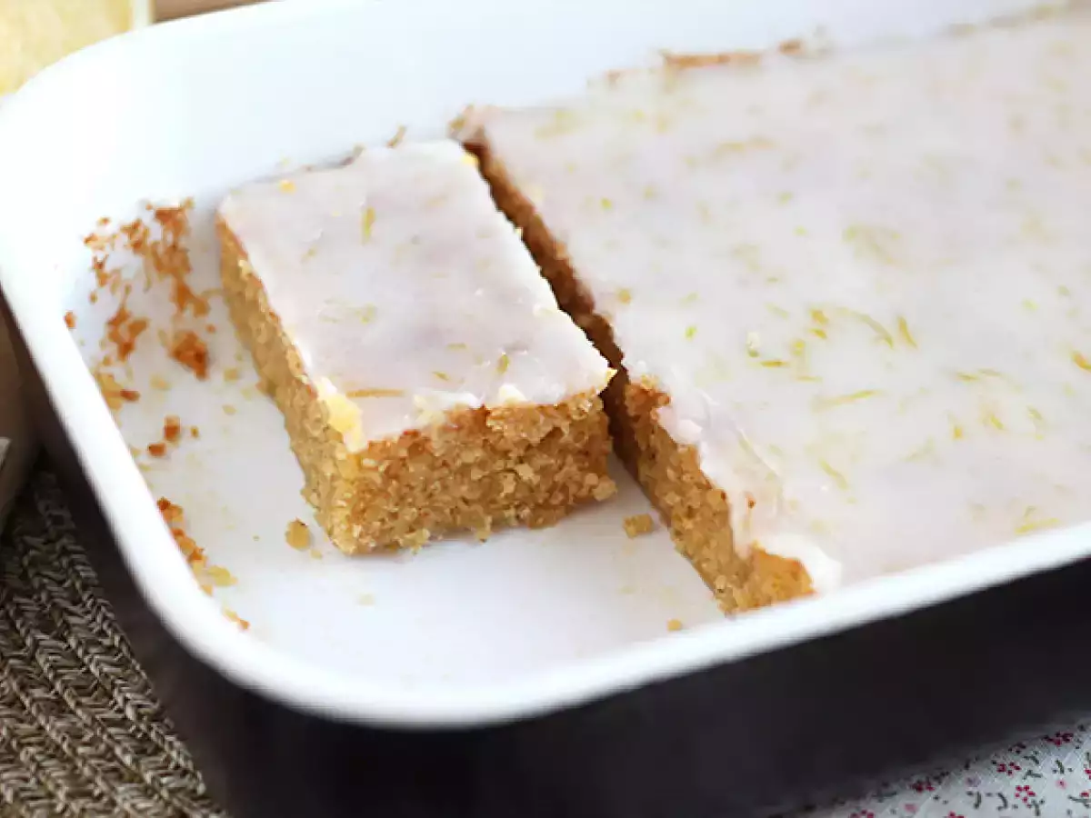 Limon Soslu Limonlu ve Yulaflı Brownie - fotoğraf 4